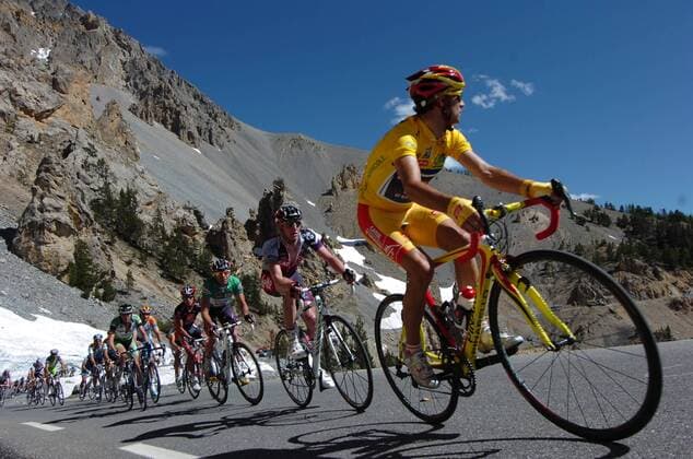 Alejandro Valverde (Spanien Caisse d Epargne, re.) -  Radsport Herren Criterium Du Dauphine Libere 2009, ProTour, Straßenradsport, Straße, Rad, Totale 6. Etappe: Gap - Briancon