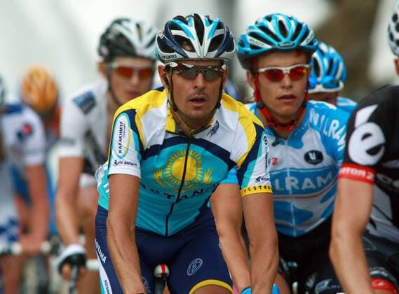 Andreas Klöden (Deutschland Astana, li.) Radsport Herren Tour de Suisse 2009, Straßenradsport, Straße, Rad, ProTour, Vdig Gruppe 4. Etappe: Biasca - Stäfa 