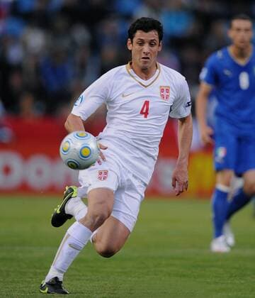 Gojko Kacar (Serbien U21) Fußball Länderspiel Herren U 21 EM 2009, Länderspiel, U21, Junioren, Nationalteam, Nationaltrikot Einzelbild Helsingborg Dynamik,