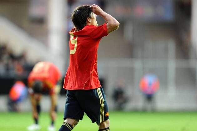 Bojan Krkic (Spanien U21) enttäuscht -  Fußball EM Herren U 21 EM 2009, U21, Länderspiel, Nationalmannschaft, Nationaltrikot Einzelbild Göteborg
