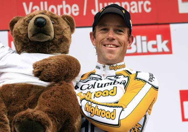 Kim Kirchen (Luxemburg Columbia High Road) gewinnt die 7. Etappe der Tour de Suisse 2009 Radsport Herren Tour de Suisse 2009, Straßenradsport, Straße, Rad, ProTour Einzelbild 7. Etappe: Bad Zurzach - Vallorbe Juraparc Freude, 