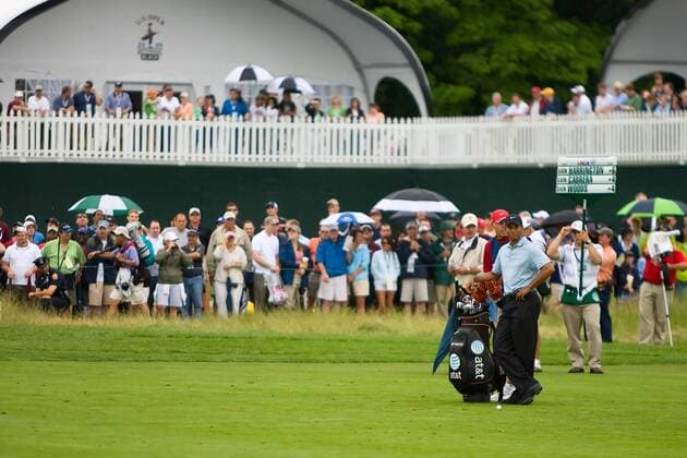 Tiger Woods (USA, vorn) - -ZUMAcs7 Golf Herren US Open 2009, PGA Tour Totale Bethpage Farmingdale