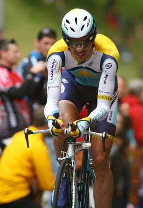 Andreas Klöden (Deutschland Astana) Radsport Herren Tour de Suisse 2009, ProTour, Straßenradsport, Straße, Rad, Zeitfahren, Einzelzeitfahren Einzelbild 9. Etappe: Bern 