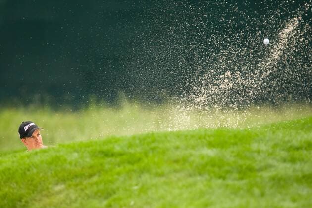 Henrik Stenson (Schweden) - Bunkerspiel - (ZUMAcs7) Golf Herren US Open 2009, PGA Tour Einzelbild Bethpage Farmingdale