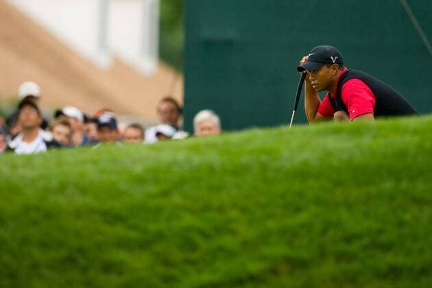 Tiger Woods (USA) - (ZUMAcs7) Golf Herren US Open 2009, PGA Tour Einzelbild Bethpage Farmingdale Nachdenklichkeit, Konzentration,