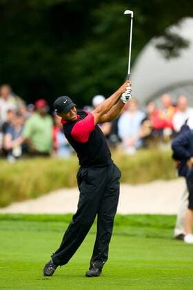 Tiger Woods (USA) - (ZUMAcs7) Golf Herren US Open 2009, PGA Tour Einzelbild Bethpage Farmingdale Freude,