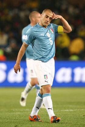 Fabio Cannavaro (Italien) enttäuscht -  Fußball Länderspiel Herren Confed Cup 2009, Italien Einzelbild Pretoria Tshwane