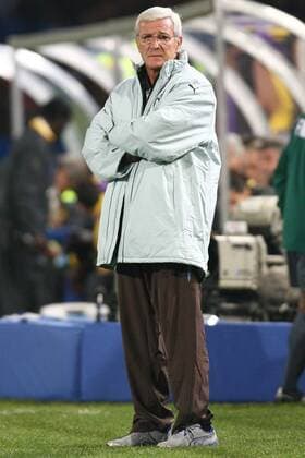 Nationaltrainer Marcello Lippi (Italien) -  Fußball Länderspiel Herren Confed Cup 2009, Italien Einzelbild Pretoria Tshwane