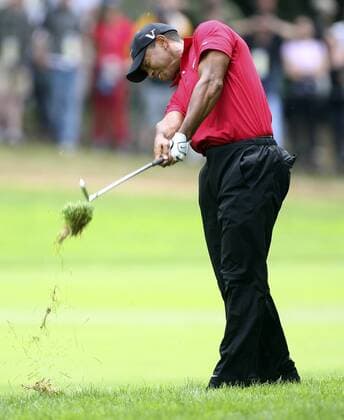 Tiger Woods (USA) -  (NYP20090621103) Golf Herren US Open 2009, PGA Tour Einzelbild Bethpage Farmingdale Dynamik,