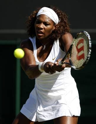Serena Williams (USA) Tennis Damen All England Championships 2009, WTA Tour, Grand Slam, Einzelbild Wimbledon London
