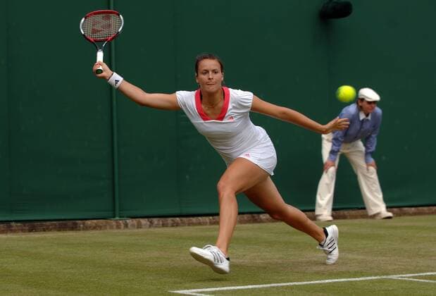 Tatjana Malek (Deutschland) -  Tennis Damen All England Championships 2009, Grand Slam, WTA Tour Einzelbild Wimbledon London Dynamik,