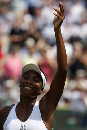 Venus Williams (USA) - Schlussjubel Tennis Damen All England Championships 2009, Grand Slam, WTA Tour Einzelbild Wimbledon London Freude,