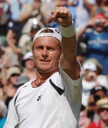 Lleyton Hewitt (Australien) - Schlussjubel -  Tennis Herren All England Championships 2009, Grand Slam, ATP Tour Einzelbild Wimbledon London Freude,