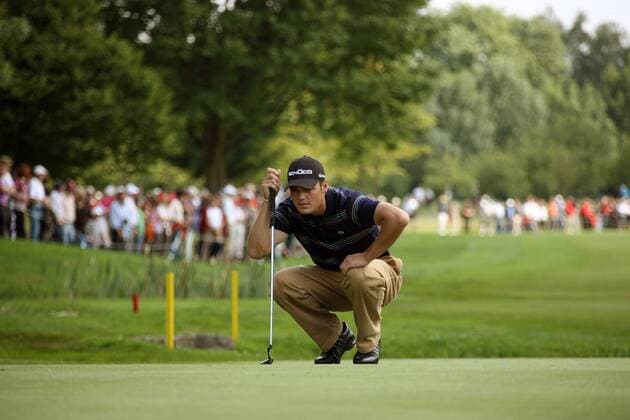 Martin Kaymer (Deutschland) Golf Herren BMW International Open 2009, PGA European Tour Einzelbild Eichenried München Konzentration,