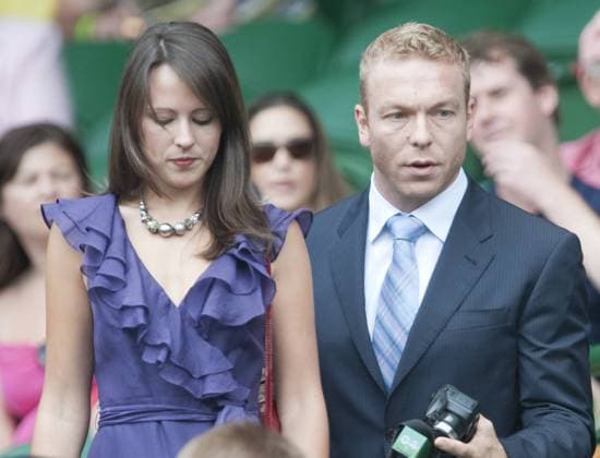 Sir Chris Hoy (Großbritannien) und seine Freundin Sarra Kemp zu Gast in der Royal Box bei den All England Championships 2009 -  Tennis Herren All England Championships 2009, Grand Slam, WTA ATP Tour Gruppe Wimbledon London