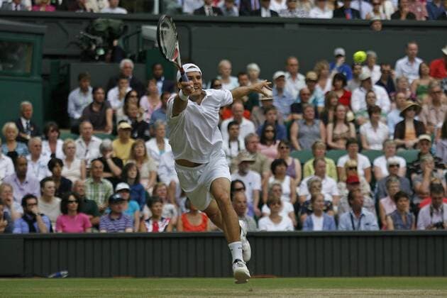Thomas Haas (Deutschland) -  Tennis Herren All England Championships 2009, Grand, Slam, ATP Tour Einzelbild Wimbledon London Dynamik,