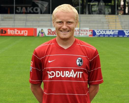 Tommy Bechmann (SC Freiburg) Fußball 1. BL Herren Saison 2009 2010, Präsentation, Pressetermin, Porträttermin, Porträt Freiburg