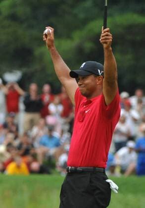 Tiger Woods (USA) - Sieger der AT&T National 2009 -  (WAP20090705320) Golf Herren AT&T National 2009, AT & T, PGA Tour, Einzelbild Bethesda Freude,