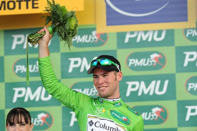 Mark Cavendish (Großbritannien Columbia High Road) gewinnt die 3. Etappe der Tour de France 2009 -  Radsport Herren Tour de France 2009, Straßenradsport, Straße, Rad, premiumd Einzelbild 3. Etappe: Marseille - La Grande Motte Freude,