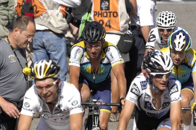 Lance Armstrong (USA Astana, Mitte) -  Radsport Herren Tour de France 2009, Straßenradsport, Straße, Rad, Vdig Gruppe 7. Etappe: Barcelona - Andorra Arcalis