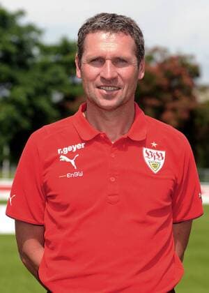 Trainer Reiner Geyer (VfB Stuttgart II) Fußball Herren 3. Liga 2009 2010, Amateure, A., Amat., U23, U 23, Präsentation, Pressetermin, Porträttermin Porträt Stuttgart