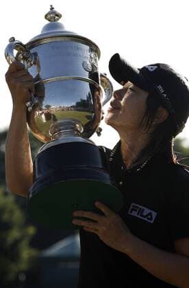 Eun Hee Ji (Südkorea) gewinnt die US Women s Open 2009 -  (NYP20090712123) Golf Damen US Women s Open 2009, Womens, LPGA Tour Einzelbild Bethlehem Freude,