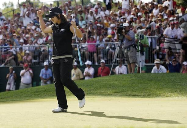 Eun Hee Ji (Südkorea) gewinnt die US Women s Open 2009 -  (NYP20090712120) Golf Damen US Women s Open 2009, Womens, LPGA Tour Einzelbild Bethlehem Freude,