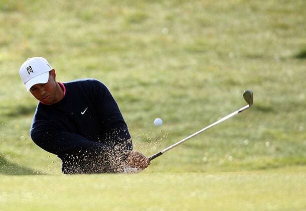 Tiger Woods (USA) -  Golf Herren The British Open Championship 2009, PGA European Tour, Training Einzelbild Turnberry, Ayrshire Dynamik,