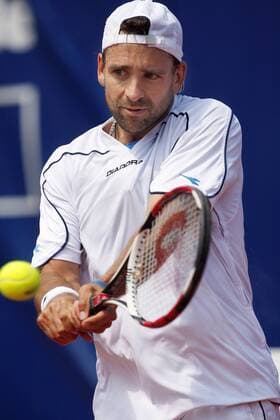 Nicolas Kiefer (Deutschland) Tennis Herren Mercedes Cup 2009, ATP Tour Einzelbild Weißenhof Stuttgart
