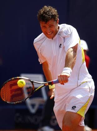 Michael Berrer (Deutschland) Tennis Herren Mercedes Cup 2009, ATP Turnier Einzelbild Weißenhof Stuttgart Dynamik,