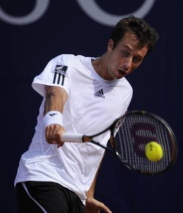 Philipp Kohlschreiber (Deutschland) Tennis Herren Mercedes Cup 2009, ATP Tour Einzelbild Weißenhof Stuttgart Dynamik,