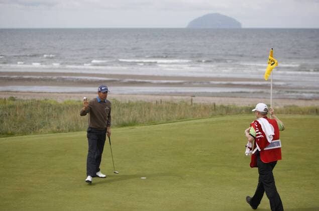 Padraig Harrington (Irland, li.) -  (LON2009071807) Golf Herren The British Open Championships 2009, European PGA Tour Gruppe Turnberry, Ayrshire