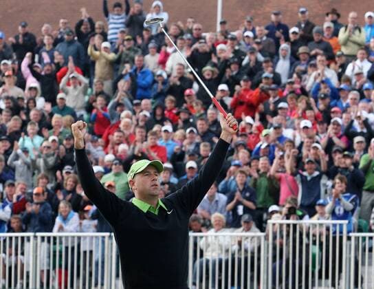 Stewart Cink (USA) ist Sieger der British Open 2009 -  (LON2009071910) Golf Herren The British Open Championship 2009, PGA European Tour Einzelbild Turnberry, Ayrshire Freude,