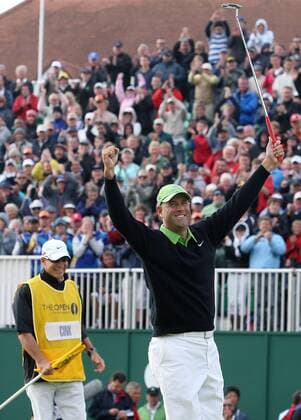 Stewart Cink (USA) ist Sieger der British Open 2009 -  (LON2009071914) Golf Herren The British Open Championship 2009, PGA European Tour Einzelbild Turnberry, Ayrshire Freude,
