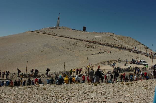 Le Mont Ventoux - Etappenziel der 20. Etappe der Tour de France 2009 -  Radsport Herren Tour de France 2009, Straßenradsport, Straße, Rad Totale 20. Etappe: Montelimar - Mont Ventoux