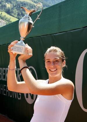 Tennis, BAD GASTEIN, WTA, Gastein Ladies 2009, Finale. Andrea Petkovic (GER). -  o0 Sieg, Sieger, Siegerehrung, Jubel, Freude