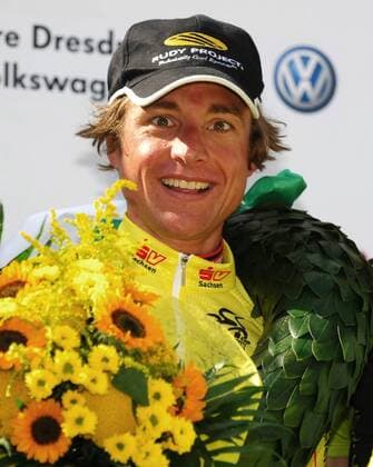 Patrik Sinkewitz (Deutschland PSK Whirlpool Author) gewinnt die Sachsen Tour 2009 Radsport Herren Sachsen Tour 2009, Sachsentour, Straßenradsport, Straße, Rad Porträt 5. Etappe Dresden - Dresden Freude,