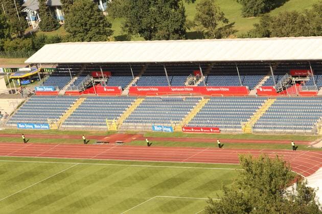 Stadion Oberwerth - Heimspielstätte der TuS Koblenz Fußball Herren Saison 2009 2010, Test, Testspiel, TuS Koblenz Totale Stadion Oberwerth Koblenz