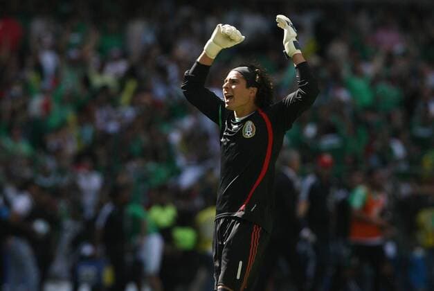 Guillermo Memo Ochoa (MEX) celebrates after the game - Icon918090812052 EDITORIAL USE ONLY