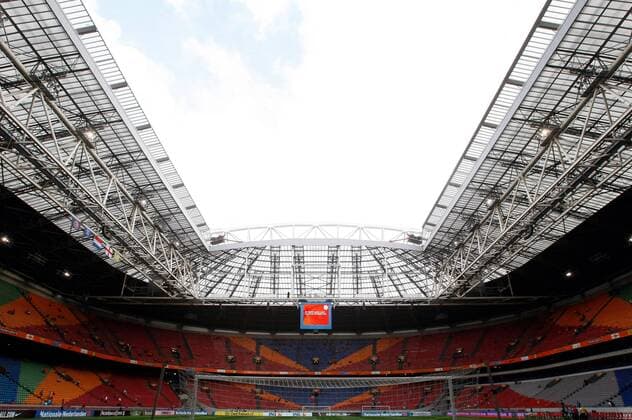 Freundschaftsspiel - die Amsterdam Arena.  o0 AmsterdamArena, Totale, Stadion, Fußballstadion, innen, Innenansicht, Ajax Amsterdam