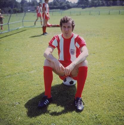 Franz Beckenbauer (Bayern) - Fußball 1. BL Herren Saison 1971 1972, FC Bayern München, Fotoshooting Einzelbild Aufnahmedatum geschätzt München