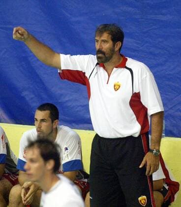 Veselin Vujovic Vardar Skopje coach  Doboj o0 Internationales Handballturnier, Test