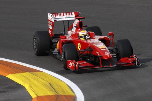 Luca Badoer (Italien Ferrari) in seinem Boliden Motorsport Grand Prix Herren Großer Preis von Europa 2009, Formel 1 Weltmeisterschaft, F1, F, GP, WM Einzelbild Valencia