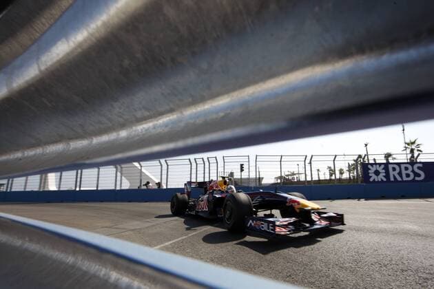 Sebastian Vettel (Deutschland Red Bull) in seinem Boliden Motorsport Grand Prix Herren Großer Preis von Europa 2009, Formel 1 Weltmeisterschaft, F1, F, GP, WM Einzelbild Valencia