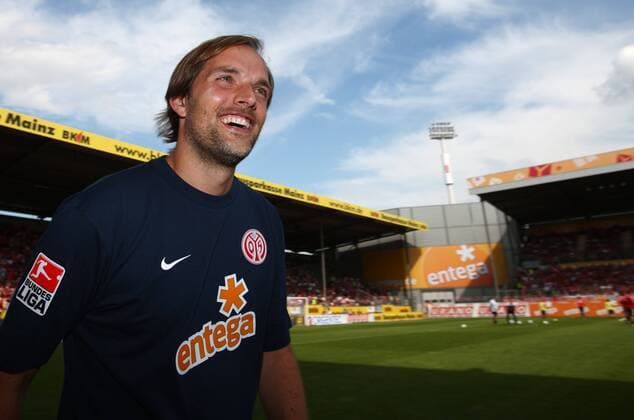 Trainer Thomas Tuchel (Mainz) Fußball 1. BL Herren Saison 2009 2010, FSV Mainz 05 Einzelbild Mainz Freude,