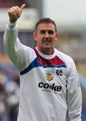 Fußball, Trainerhistorie FC Burnley von 1896 bis heute FC Burnley coach Owen Coyle celebrates Jubel EDITORIAL USE ONLY. No use with unauthorised audio, video, data, fixture lists, club league logos or live services. Online in-match use limited to 120 images, no video emulation. No use in betting, games or single club league player publications.