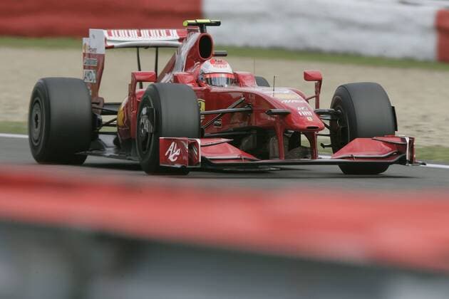 Kimi Räikkönen (Finnland Ferrari) in seinem Boliden Motorsport Grand Prix Herren Großer Preis von Belgien 2009, Formel 1 Weltmeisterschaft, F1, F, GP, WM, Einzelbild Spa-Francorchamps
