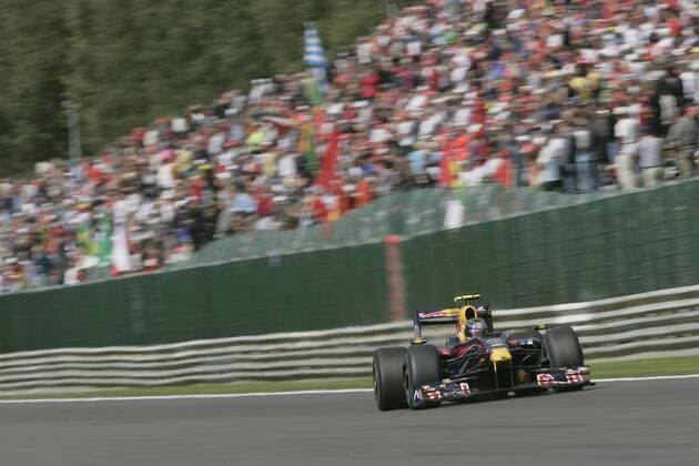 Sebastian Vettel (Deutschland Red Bull) in seinem Boliden Motorsport Grand Prix Herren Großer Preis von Belgien 2009, Formel 1 Weltmeisterschaft, F1, F, GP, WM, Einzelbild Spa-Francorchamps