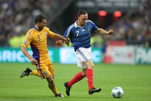 Franck RIBERY (FRA, re) vs. Razvan RAT (ROMANIA) NLEGOUICFEP 