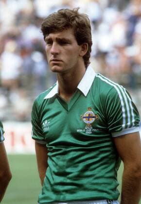 Norman Whiteside (Nordirland) Fußball WM Herren WM 1982, Länderspiel, Nationalteam, Nationaltrikot, Porträt Madrid